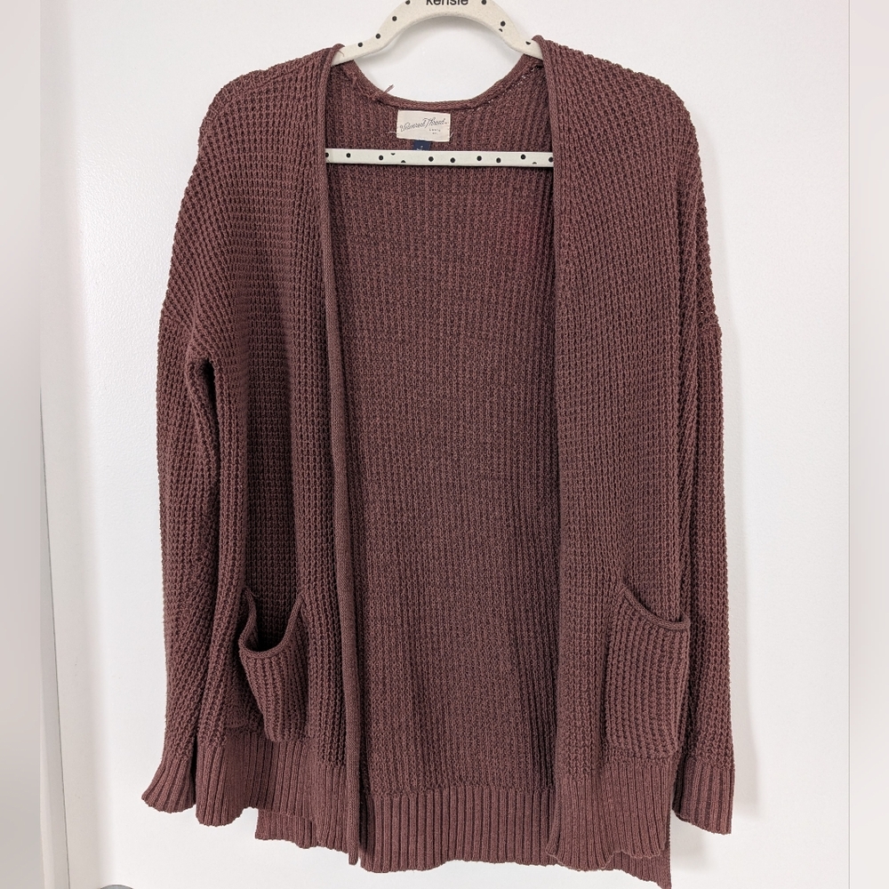 Universal Thread Knit Open Cardigan With Pockets Size Small